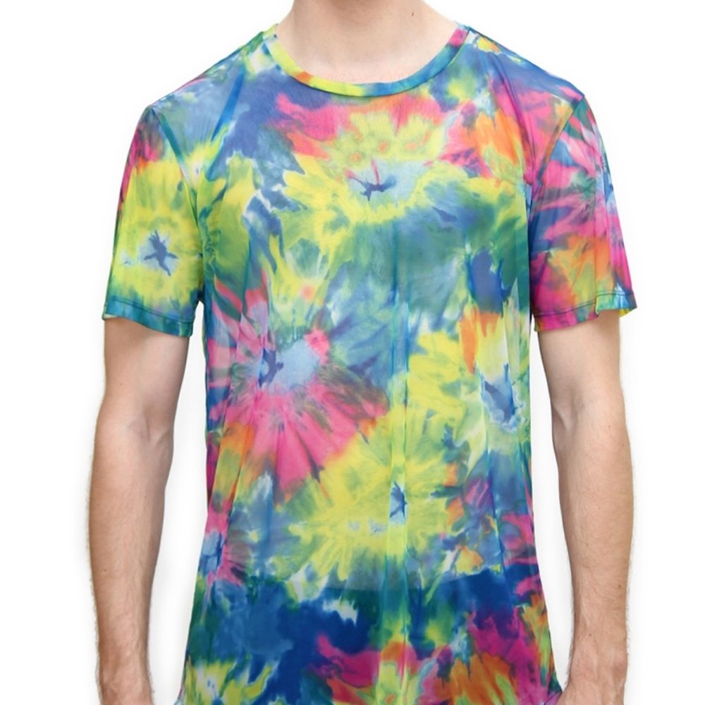 Tie-dye Mesh T-Shirt